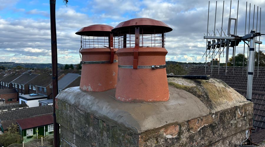 Top of a chimney