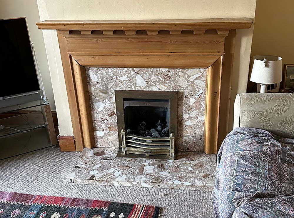 Upgrade a gas fire before
